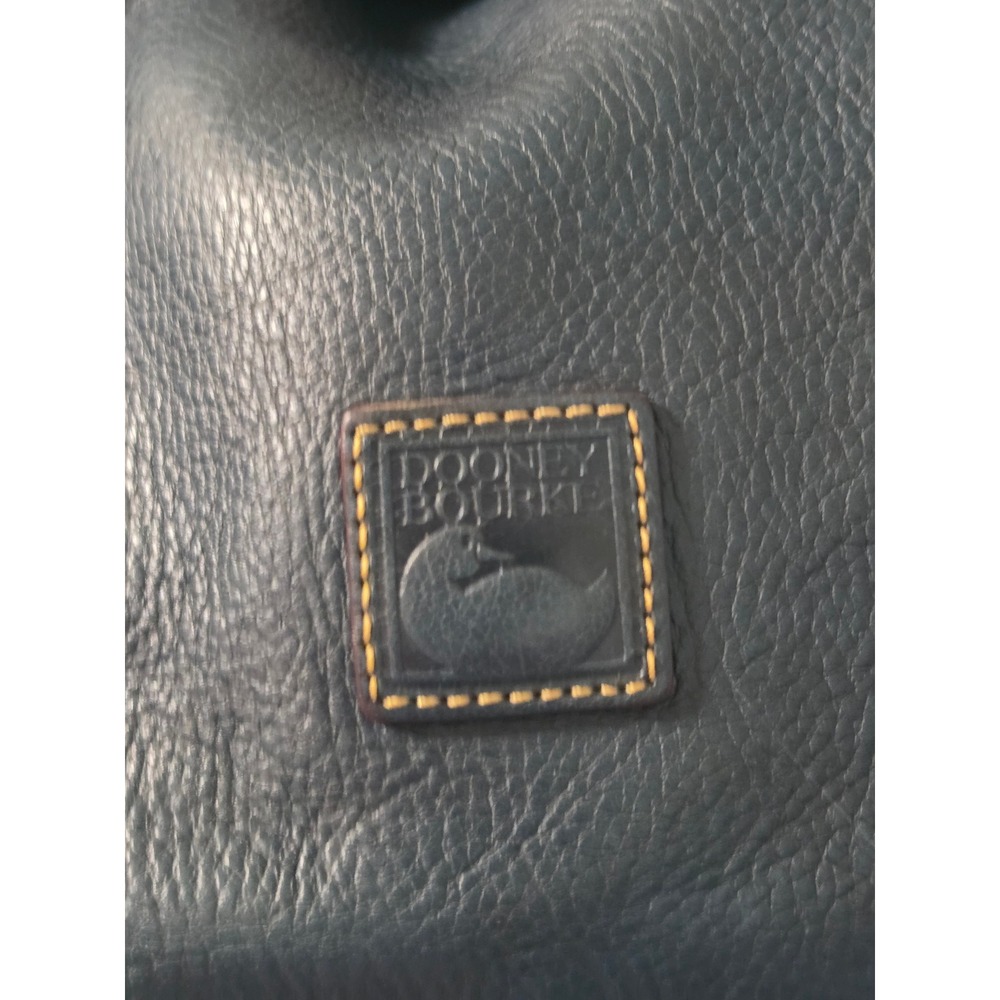 Dooney & Bourke Florentine Teal  Leather Satchel Crossbody Bag Tassel Handbag - Picture 2 of 10